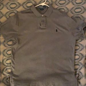 Custom fit gray Polo shirt